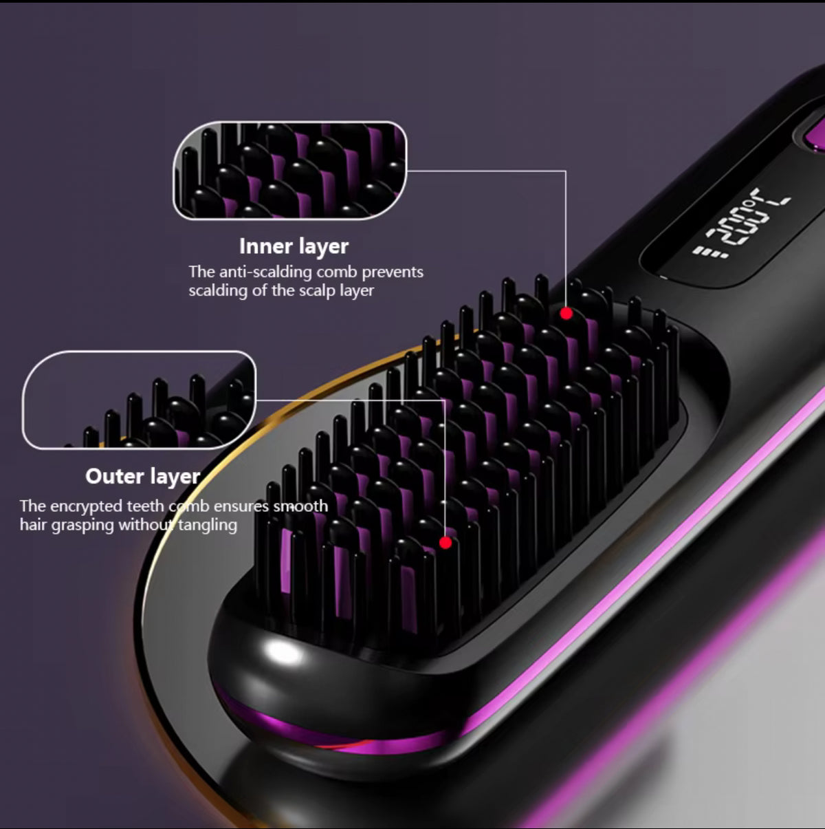 Brosse lissante électrique